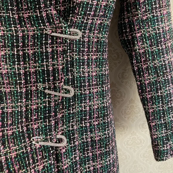 ZARA Blazer Dress with Rhinestone Detailing - Picture 5 of 11